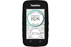 TwoNav Cross Plus (32 Go) + Carte 5 Dalles de France IGN Top25, GPS de Sports avec écran 3,2 Pouces pour VTT, vélo, Trekking ou randonnée