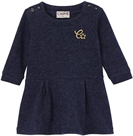 Chipie Baby Girls' Echelon Dress, Bleu (Bleu), 9-12 Months