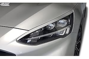RDX Racedesign Head light spoilers compatible with Ford Focus IV Hatchback/Wagon/Sedan 2018-2022 (ABS)