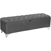 Vetra Sandıklı Bench Puf, Beyaz
