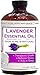 Pure Body Naturals Lavender Essential Oil - Big 4 Oz - 100% Pure & Natural Therapeutic Grade - Best Premium Quality Oil From Bulgaria - Used In Aromatherapy & Massage. (1 Pack)