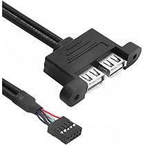 Aukson USB 2.0 Kabel – 5pin Header Auf USB-B Buchse, 30 Cm Für Mainboard