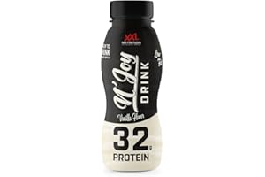 ‎XXL NUTRITION XXL Nutrition - N'Joy Protein Drink - The Most Delicious Ready Drink for On the Go, Protein from Casein and Whey, Ready to Drink, Ready-to-Use Protein Shake - 6 Pack - Vanilla