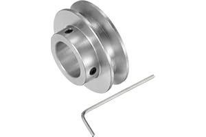 Kozelo Poulie de Courroie Trapézoïdale - [Alésage de 17 mm x Diamètre Extérieur de 40 mm] Poulie d'Entraînement à Gorge en V en Alliage d'Aluminium pour Courroie Ronde en Pu de 6 mm