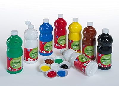 Lefranc & Bourgeois Redimix 188372-ASS Gouache liquide 8 flacons de 1 litre Assortis