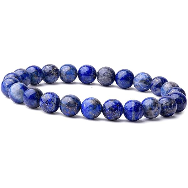 Bracciale Uomo In Pietra Lavica Nera E Onice GD Signs - Perle Naturali Elasticizzate, Regolabile 16-20 Cm, Bracciale Energia E Chakra, Fatto A Mano