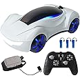 Dodoore Remote Control Cars Sci-fi Drift Car Dual Control Spray Music LED Light 75Min Fun Time 360° Spin Drift Gesture Sensing Hand Controlled Car 2.4GHz 4WD Gifts for Kids Boys Girls 3 Battery White