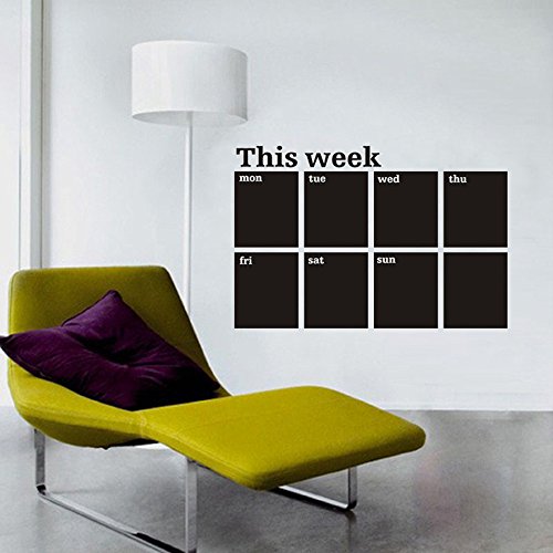 ufengke® 8Stk Täglich Notizbuch Wiederverwendbar Kreidetafel Aufkleber Mauer Aufkleber