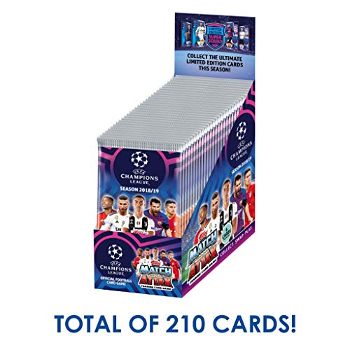 UEFA Champions League Topps Match Attax 2018/19 Display avec 30 Booster a 7 Cards - 210 Total