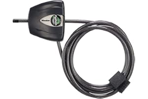 Master Lock Python Câble antivol avec clés pour caméra de randonnée et pour kayak, noir et argenté