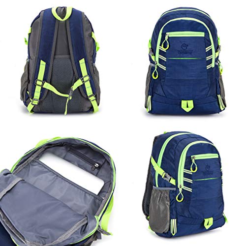 SF Mochila de 3 Colores de Alta Visibilidad, Impermeable, Unisex, 20 litros, 44 x 28 x 16 cm, Alta Visibilidad, para Caminar, Correr, Deportes, etc, Color Azul, tamaño 44x28x16cm, Volumen 20.0liters