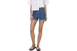 ONLY Short en Denim ONLPHINE Taille Haute Regular Fit Short en Denim