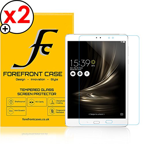 Forefront Cases® [HD KLARHEIT] Gehärtetes Glas Bildschirm Schutz Protektor Folie für ASUS ZenPad 3S 10 Z500M [ULTRA DÜNN nur 0.3mm] - 2ER PACK