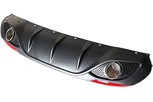 FPSTORE Spoiler Posteriore Labbro Bagagliaio Auto Diffusore Posteriore Punte Scarico Paraurti Posteriore Lip Spoiler per Alfa per Romeo per Giulia Sedan 4 Porte 2016-2020 per Quadrifoglio
