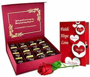 Midiron Chocolate Gift Pack For Valentines Day, Birthday, Anniversary and all Occasion, Chocolate Gift, chocolates gift box for boyfriend, Girlfriend, Husband, Wife