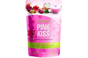 VEGATOX Pink Beetroot Latte Powder – Vegan Superfood Mix for Lattes & Smoothies | Rich in Antioxidants, Supports Energy & Skin Health | A Delicious Coffee Alternative, Caffeine-Free, Gluten-Free, 30 Servings