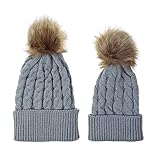 Estos gorros de punto son excelentes como regalo de padres e hijos para su familia o amigos, o un regalo para usted y su bebé. Son portátiles y ligeros, se pueden llevar fácilmente dentro de su bolso. Es perfecto regalo para la Navidad.