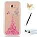 Produktbild TOUCASA A7 2017 Handyhülle,A7 2017 Hülle, Weichen Transparenten Klaren TPU,Transparente Kristallklaren Sparkly TPU Weich,Kratzfestes Schutzhülle Engel Kleine Fee Hülle für Samsung A7 2017(Pink)