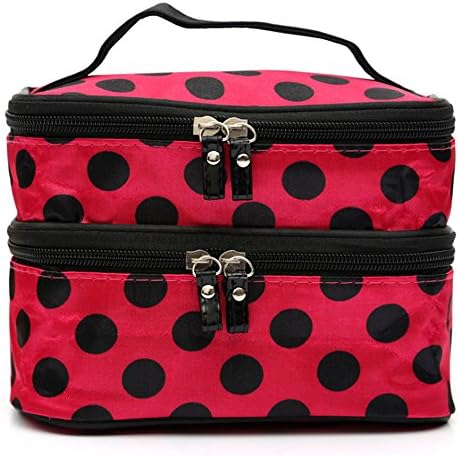 Double layer Lady's Cosmetic Bags Waterproof Beauty Kit Organizer Make Up Tools Organizer Pouch Wash Toiletry Vanity Travel Case Box Accessories