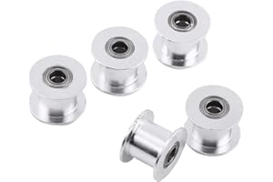 WALFRONT Kit de 5pcs GT2 Poulies sans Dent 10mm pour Courroie de Distribution Synchrone Imprimante 3D