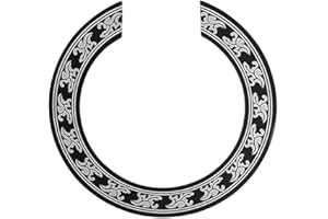 COMETX Rosetta per chitarra folk e chitarra folk, con intarsio adesivo circolare per foro sonoro, accessorio decorativo di ricambio per chitarre da 100 a 104 cm