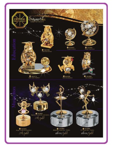 Swarovski® Components – CRYSTAL TEMPTATIONS – Wikingerschiff / Schiff in Gold mit klaren Steinen – Swarovski Kristalle – 24 Karat Gold-plattiert – anlaufgeschützt – Abmessung: 10 cm x 11.5 cm – Das ideale Geschenk zur Geburt, Taufe, Kommunion, Konfirmation, Geburtstag, Namenstag, Valentinstag, Hochzeitstag, Ostern, Weihnachten – Für Kinder, Freundin, Frau, Mutter – Als Mitbringsel, Aufmerksamkeit, Überraschung, Dankeschön, Gruss – Ein Geschenk, das immer gut ankommt!!! - 8