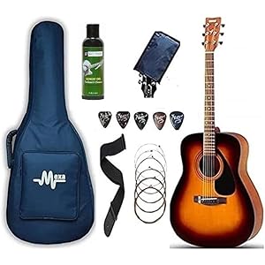 Yamaha F280 Acoustic Guitar Dreadnought With Mexa Guitar Bag, Belt, String Set, Plectrums.