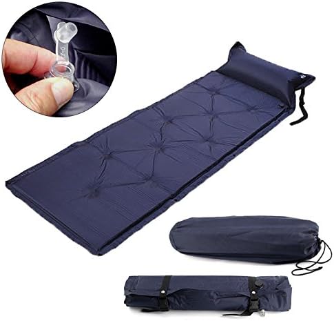 Sleeping Mattress Self Inflating Camping Roll Mat Pad Inflatable Pillow Bed Bag