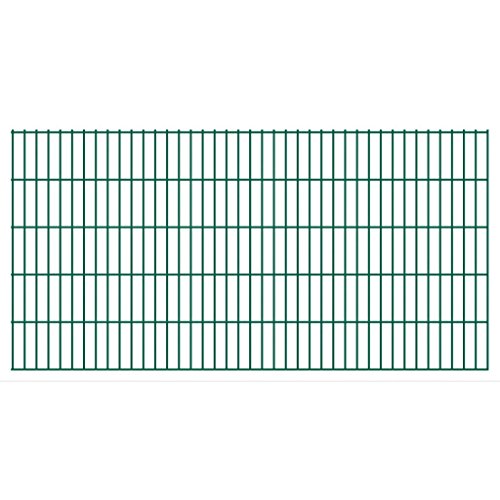 Preisvergleich Produktbild vidaXL Doppelmattenzaun 2008x1030 mm 22 m Grün