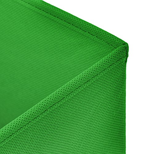 3 Stück Faltbox Grün 28 x 28 x 28 cm Aufbewahrungsbox faltbar mit Deckel - 2