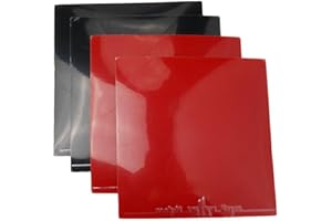 EXTRWORY Lot de 4 revêtements de rechange pour raquette de tennis de table