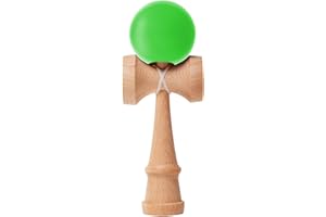 Funky Planet Kendama Toy - Catch Ball Cup Game - Coordinación y Desarrollo de Reflejos - Juguete Tradicional japonés - A para Cualquier ocasión y para Todos (Púrpura) (Verde Claro)