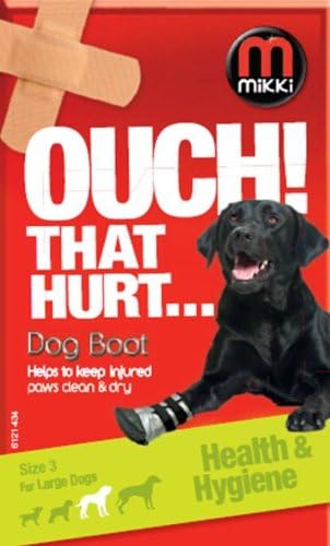 Mikki Hygiene Dog Boot, Size 3