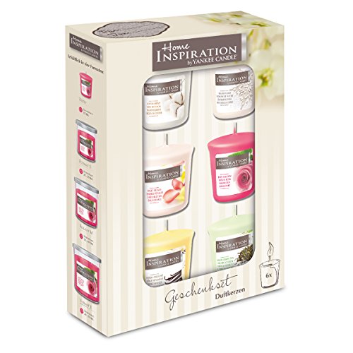 Home Inspiration by Yankee Candle – Geschenkset zum Geburtstag oder Muttertag – 6 Votivkerzen in dekorativer Verpackung - 2