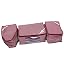 Kuber Industries™ Saree Cover & Blouse cover & Peticot Cover in Maroon Cotton fabric upto 15 Pcs ( 3 Pcs Combo) RS.449.00