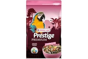 VERSELE LAGA Versele-laga Prestige Premium Papageienfutter mit Vam, 2 kg, transparent