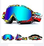 Montura de las gafas: material ligero, plegable, fácil de transportar y colocar en el bolsillo. Base cómoda con protección de espuma en la montura. De calidad, con un elegante diseño para personas de cualquier sexo y mayores de 10 años, en condiciones de nieve o arena, estas gafas ofrecen una perspectiva clara.
