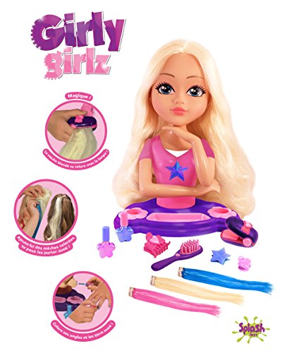 Splash Toys - 31050 - Tête A Coiffer - Girly Girlz - Avec ses cheveux qui changent de couleur