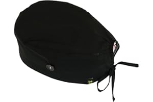 HappyHat - Gorro quirofano NEGRO Hombre talla: Estándar (hasta 59 cm) color: Negro