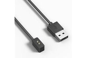 YLK Cargador Compatible con Redmi Watch 5 Active/Redmi Watch 5 Lite/RedmiWatch 5, 100cm USB Cable de Carga Repuesto, Negro
