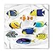 Produktbild Fish Bandana, Collage of Sea Animals, Unisex Head and Neck Tie, Printed Unisex Bandana Head and Neck Tie Scarf Headband, Multicolor M 100x100cm
