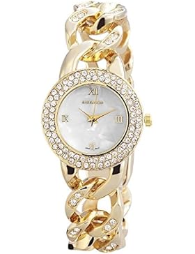Excellanc 150802000020–Uhr für Frauen, Metall-Armband Gold