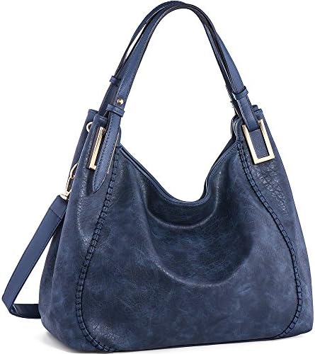 Handbags IN ANGEL Women Handbags Tote Shoulder Bags Ladies Crossbody Hobo Bags PU Leather Handbags Satchel (L39cm * W16cm * H29cm) Blue