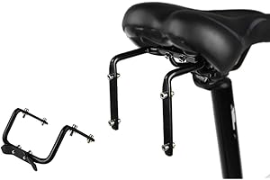 ALICER Soporte para botellas de bicicleta jaula tija de sillín de bicicleta trasera doble portabidón soporte para bicicleta soporte para botellas adaptador accesorio para bicicleta Negro Tamaño libre
