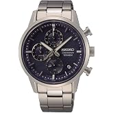Seiko Men's Watch Quartz Titanium Stainless Steel Banded