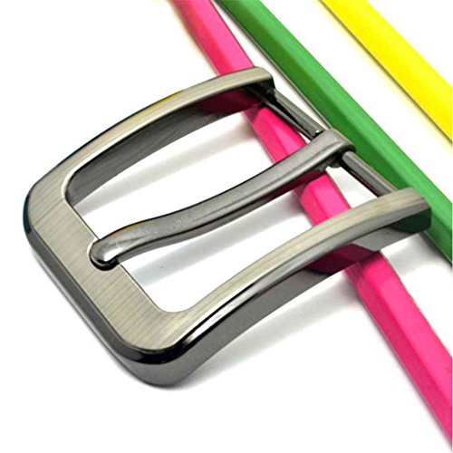 Preisvergleich Produktbild ELENXS Alloy Pin Buckle Herren Ledergürtel Ersatzmessing Roller-Gürtelschnalle