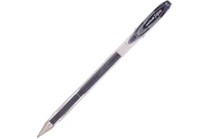 UNI-BALL Uniball UM120 - Paquete de 12 bolígrafos de tinta líquida, 0,7 mm Tip 0,4 mm, negro