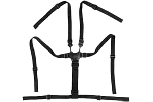 DAUERHAFT Uniwersalny 5-punktowy pas bezpieczeństwa dla niemowląt pas uprząż regulowany pasek bezpieczeństwa do wózka wózka wózka dziecięcego