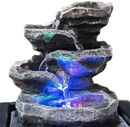 Indoor Water Feature-Fountain Little Rock with Color Changing LED 23 cm