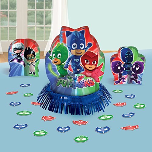 Amscan bo-ams-281741-4.40 Pj Masks Decoration Table, Multicolor, One Size